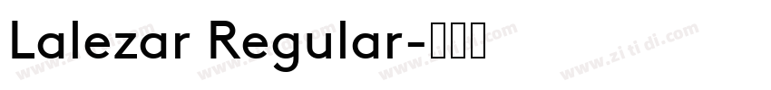 Lalezar Regular字体转换